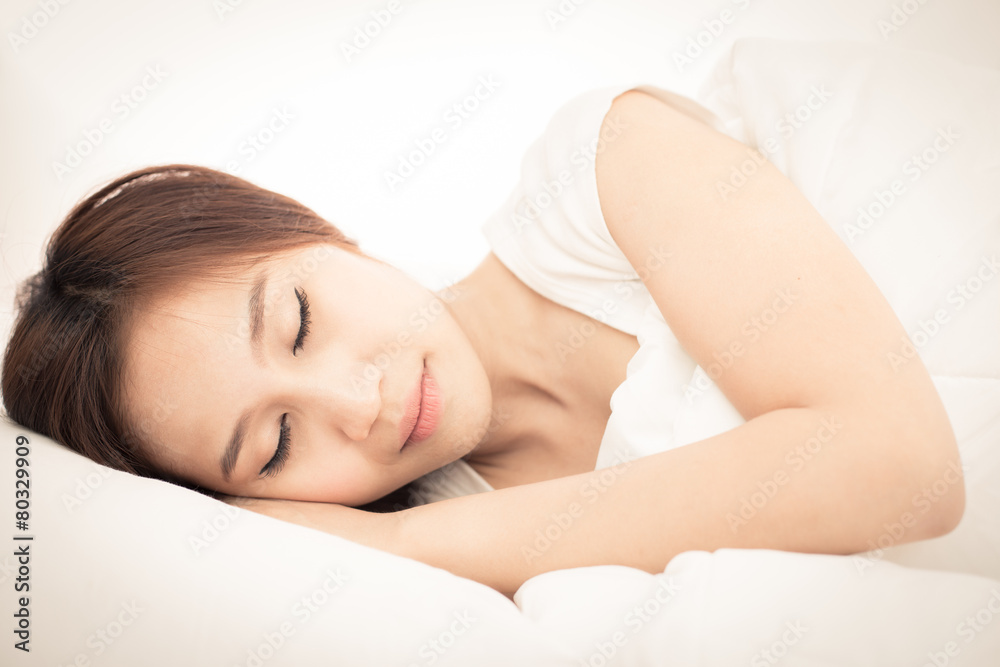 beautiful girl sleeps in the bedroom beautiful girl sleeps in the bedroom
