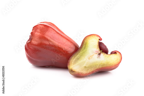 Rose apples or chomphu isolated on white background photo