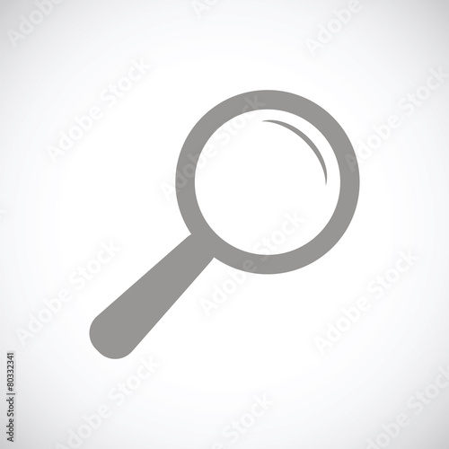 Magnifying glass black icon