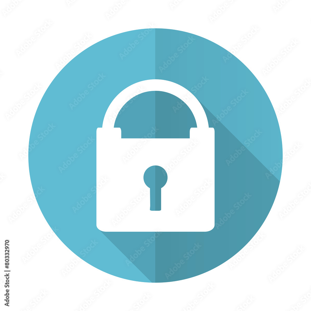 padlock blue flat icon secure sign padlock blue flat icon secure sign