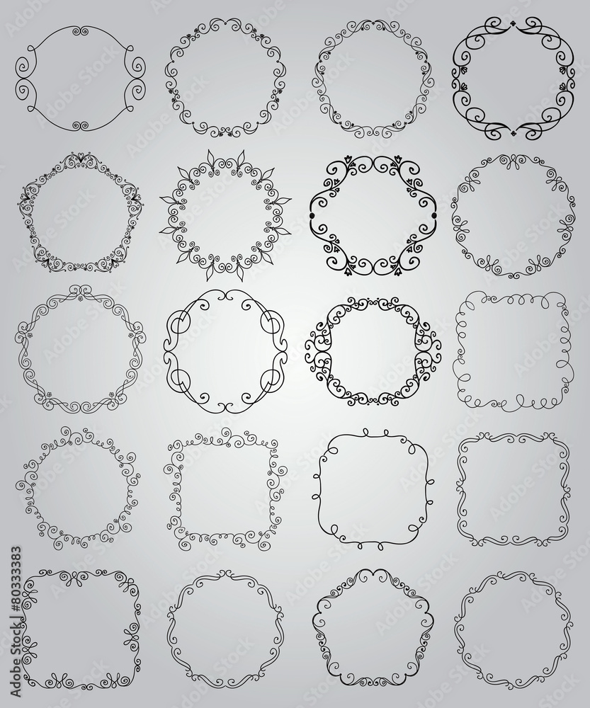 Hand Drawn Doodle Borders and Frames Hand Drawn Doodle Borders and Frames