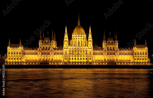Parliament at night,Budapest cityscape,Hungary,Europe
