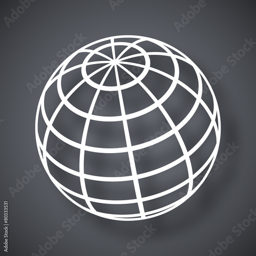 Vector global communications icon