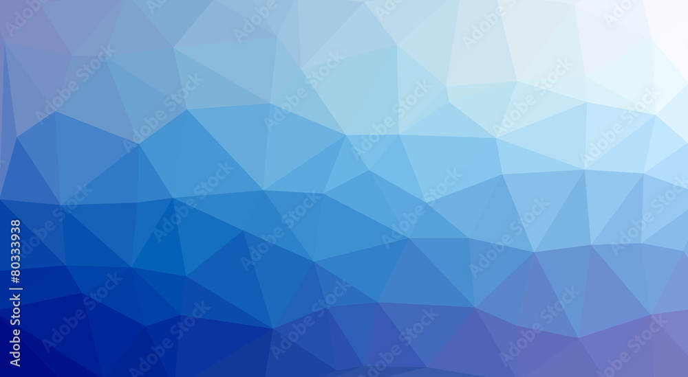 Wunschmotiv: low poly Hintergrund blau #80333938