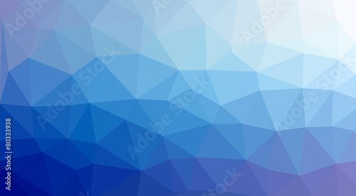 low poly Hintergrund blau photo