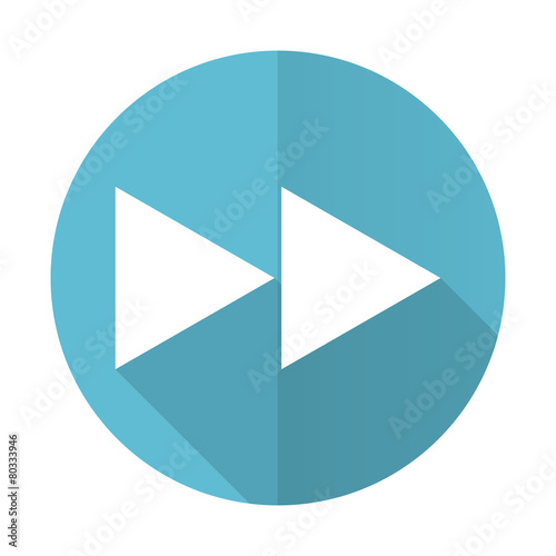 Free Download rewind blue flat icon - GFXLoad