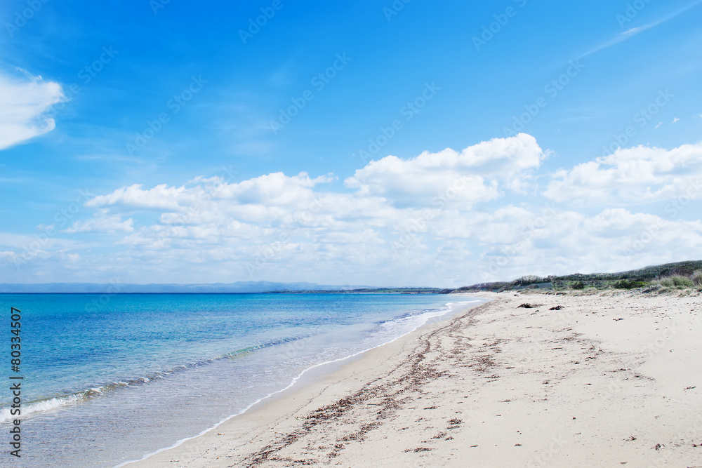 clouds over Fiume Santo beach