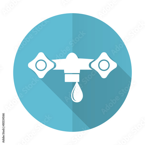 water blue flat icon hydraulics sign