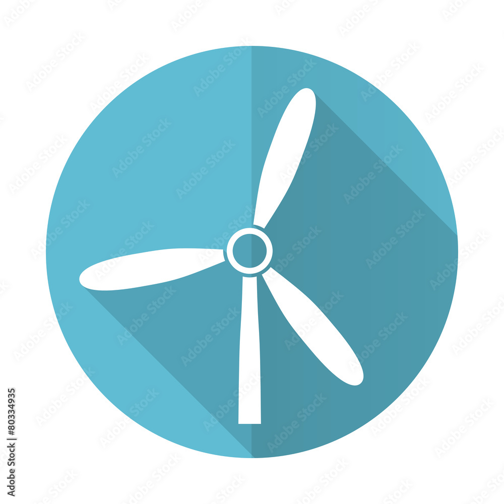 windmill blue flat icon renewable energy sign windmill blue flat icon renewable energy sign