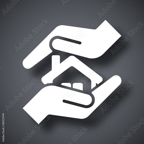 Vector protect house icon