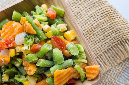Foto Frozen vegetables.