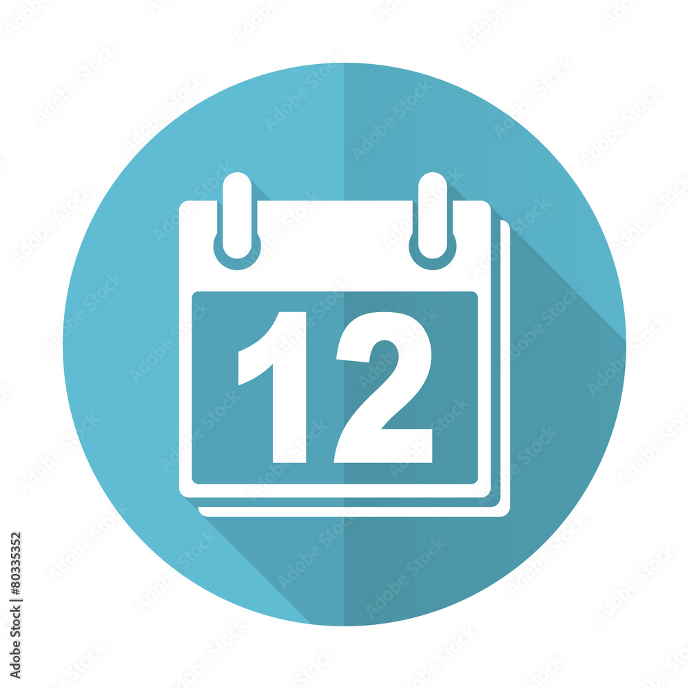 calendar blue flat icon organizer sign agenda symbol calendar blue flat icon organizer sign agenda symbol