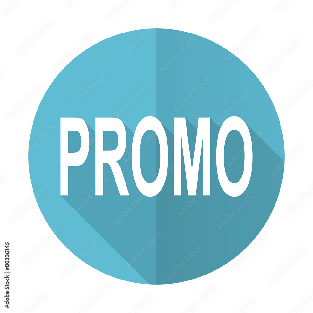 promo blue flat icon promo blue flat icon