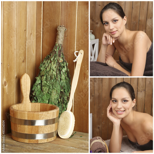 Sauna collage
