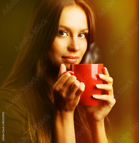 Beautiful young woman with ...