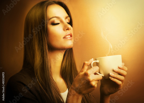 Beautiful young woman with ...