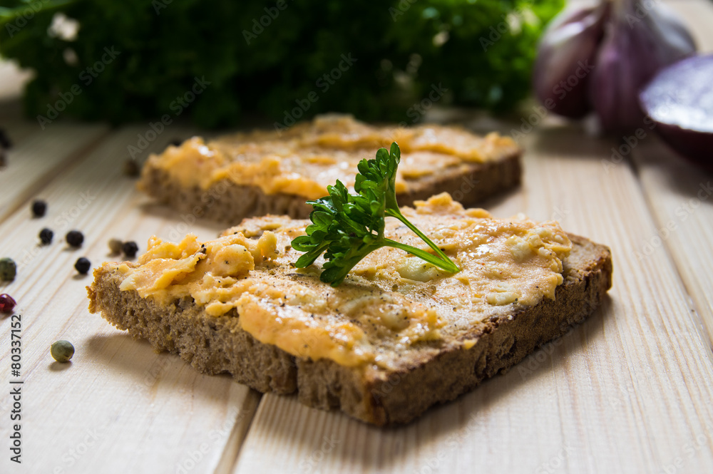 Obatzda auf Brot Obatzda auf Brot