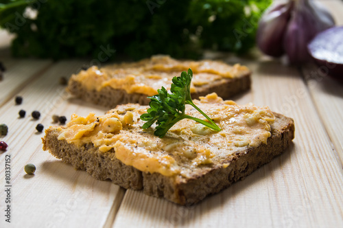 Obatzda auf Brot photo