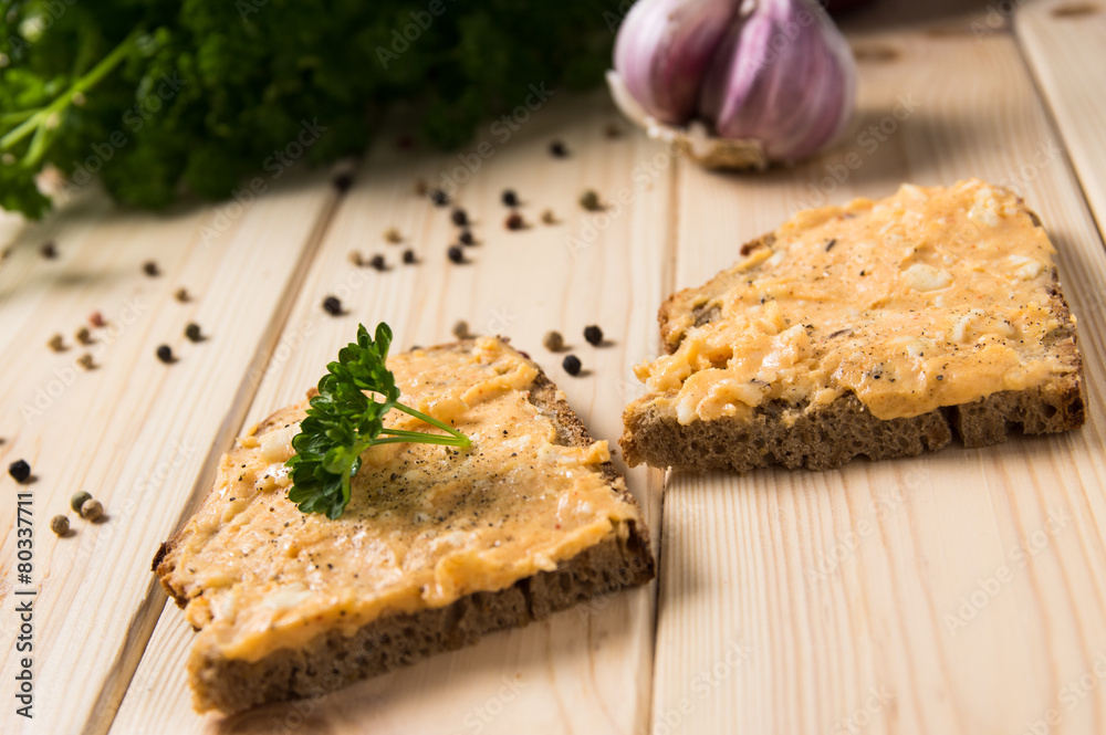 Obatzda auf Brot Obatzda auf Brot