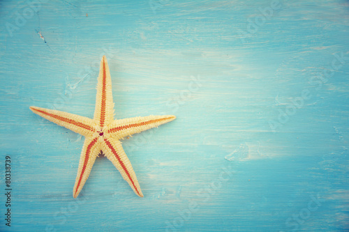 Postkarte - Seestern - Vintage