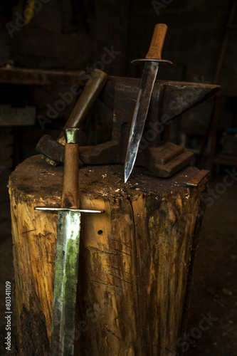 Blacksmith workshop photo