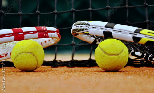 tennis racket and ball © tadeas