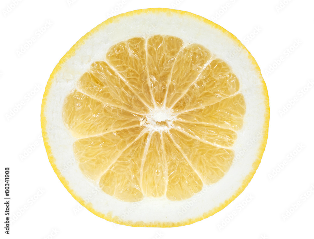 Slice of grapefruit on white background Slice of grapefruit on white background