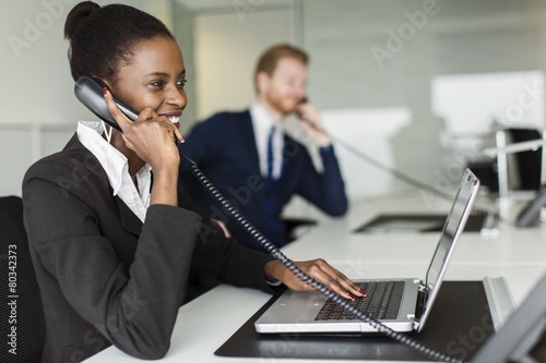 Young woman in the office