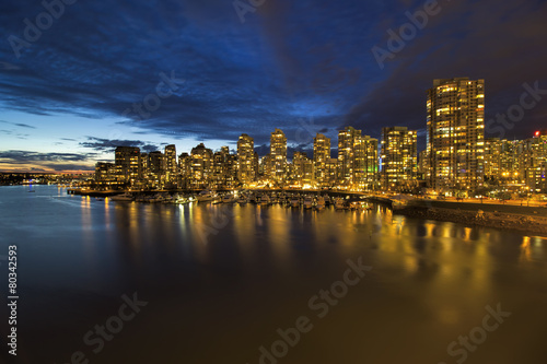 Vancouver BC Skyline by Marina at Twilight