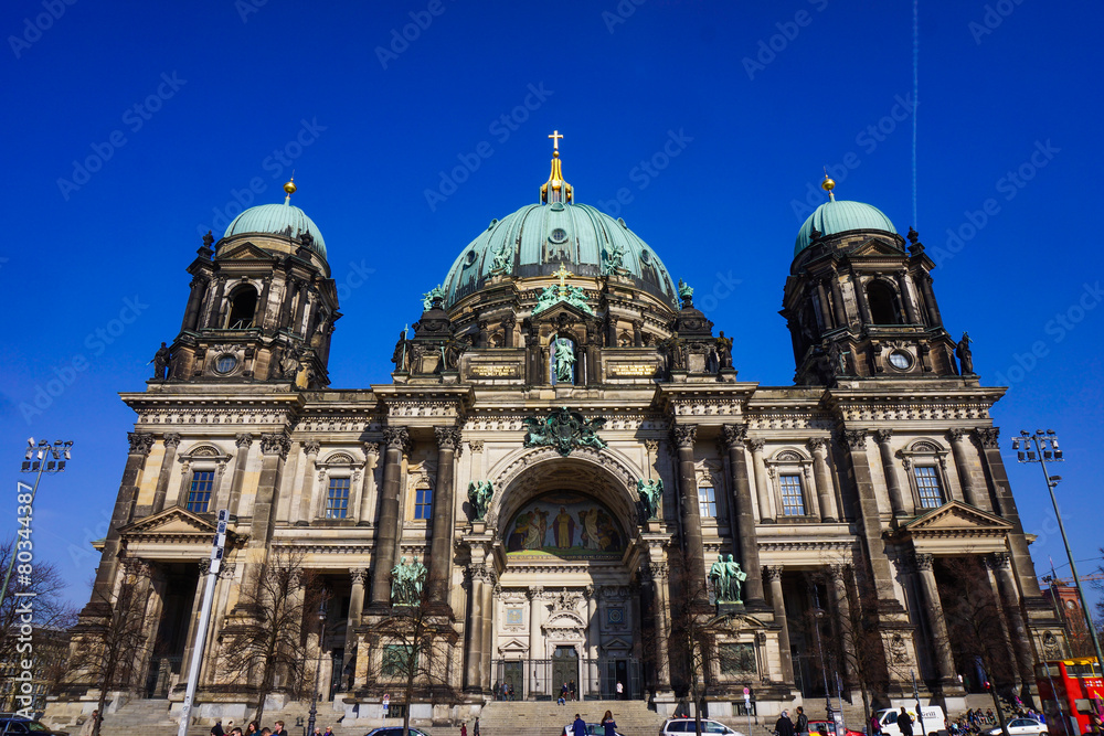 BERLIN - MARCH 18: Berlin Cathedral located on Museum Island, a