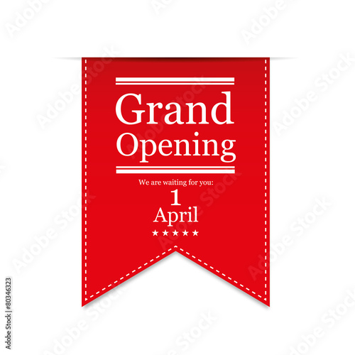 Banner Grand Opening. Vector