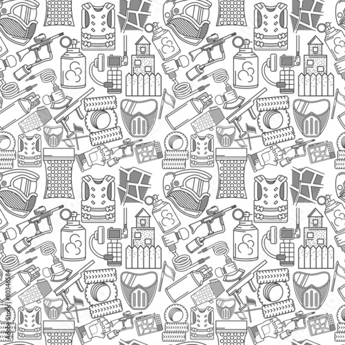 Monochrome vector background for paintball