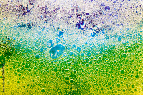 Obraz na płótnie Abstract colorful bubbly background w salonie