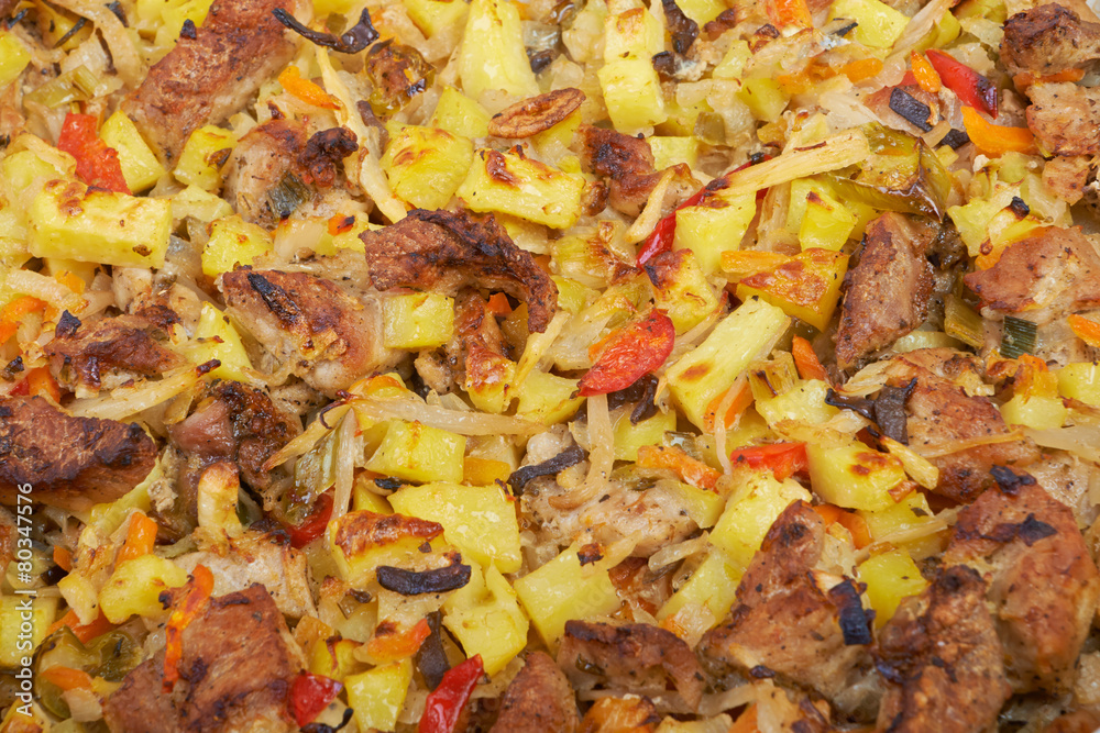 Meat stew with vegetables Meat stew with vegetables