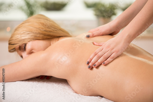 Massage in spa center