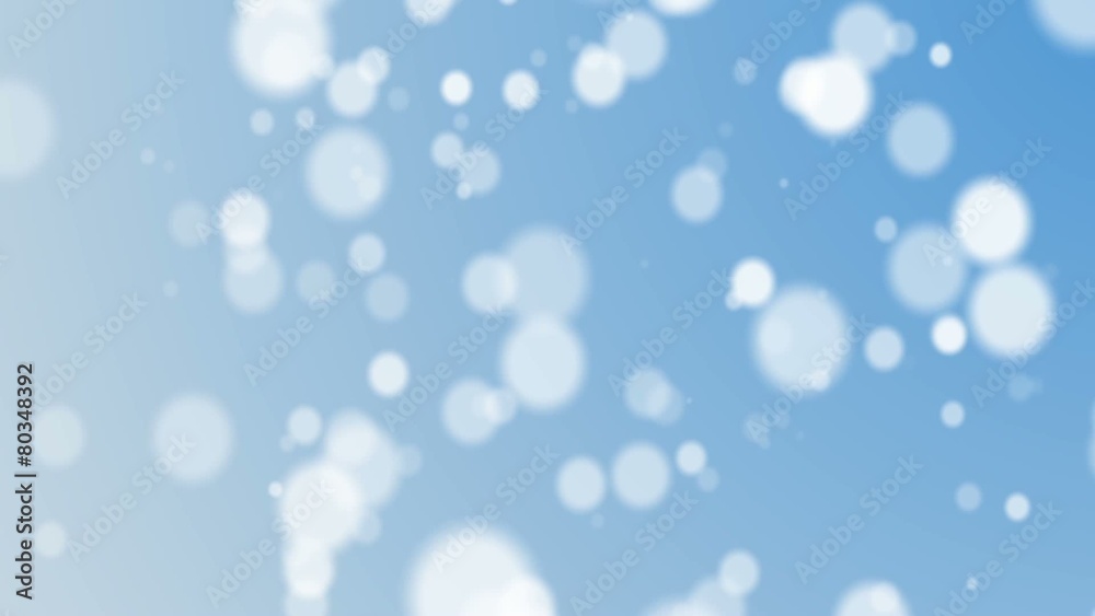 Blue abstract lights bokeh background loop 1080