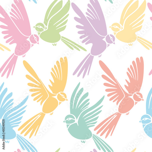 seamless pattern  birds