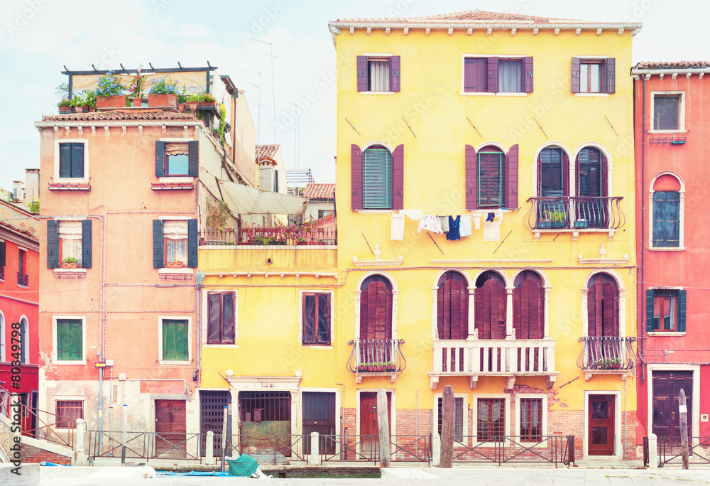 Houses Venice Italy.