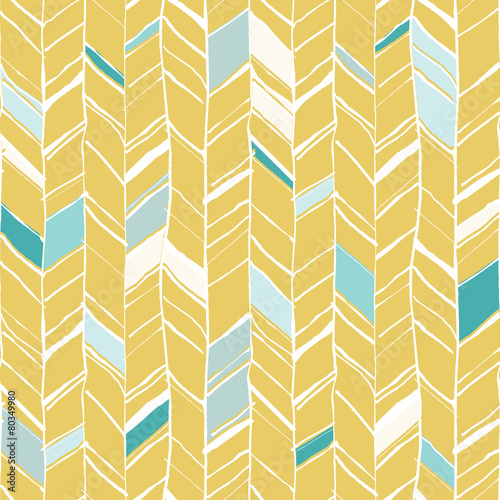 Hand drawn herringbone pattern