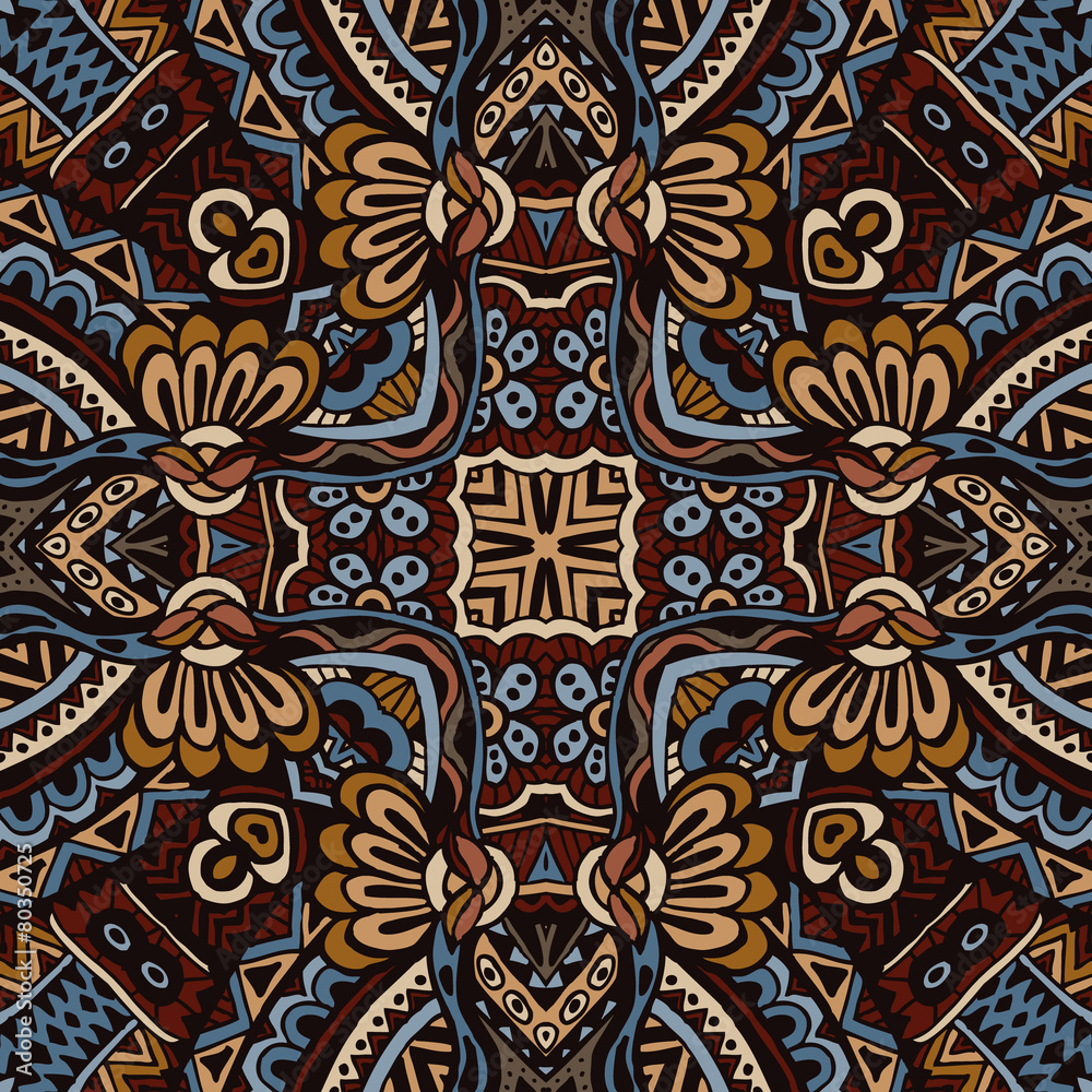 Vector  Ethnic Tribal Seamless Pattern