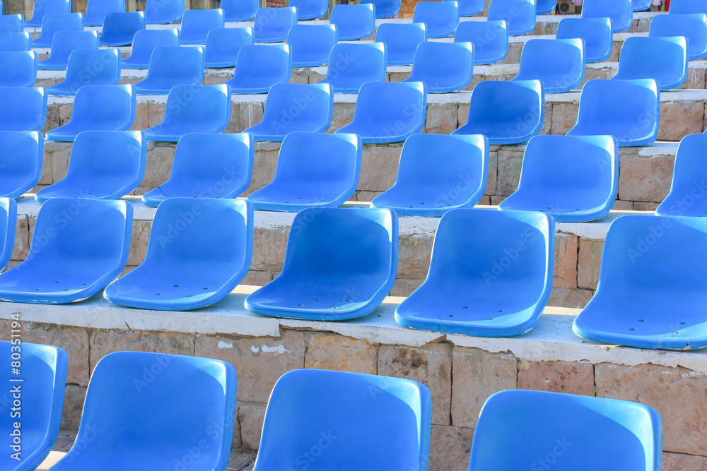 Fototapeta premium Blue Chairs