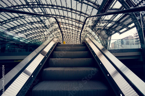 Scale mobili in stazione ferroviaria