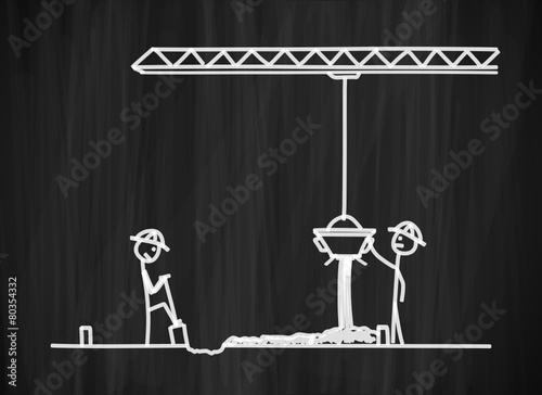 tafel mk baustelle mit kran II