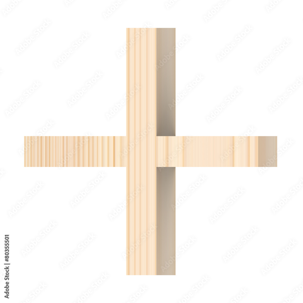 Sign from wooden alphabet set isolated over white. Sign from wooden alphabet set isolated over white.