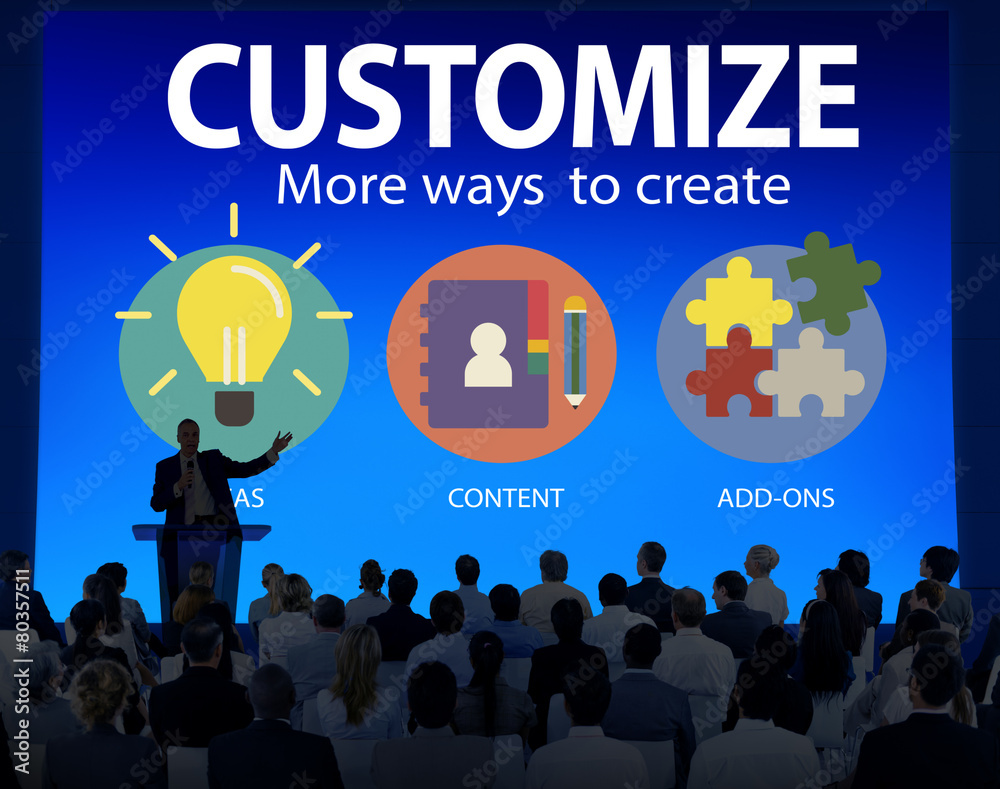 Customize Ideas Identity Individuality Innovation Concept Customize Ideas Identity Individuality Innovation Concept