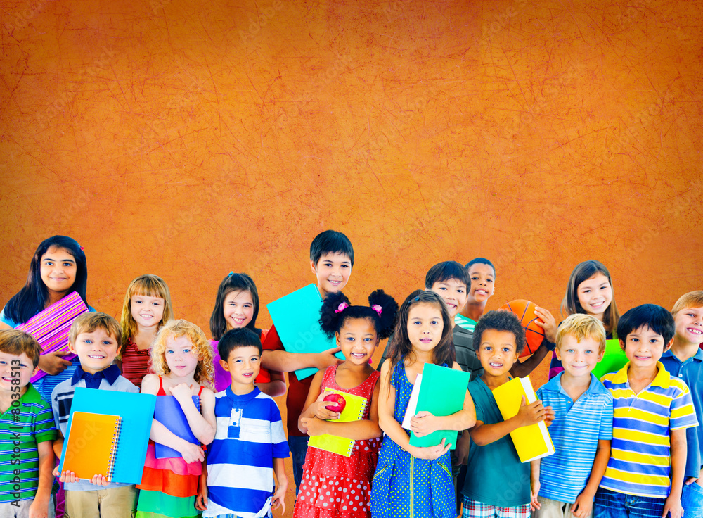 Children Cheerful Studying Education knowledge Concept Children Cheerful Studying Education knowledge Concept