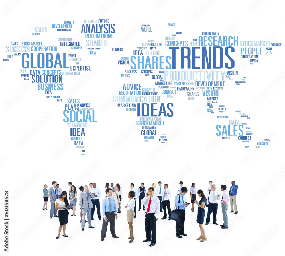 Trends World Map Marketing Ideas Social Style Concept Trends World Map Marketing Ideas Social Style Concept