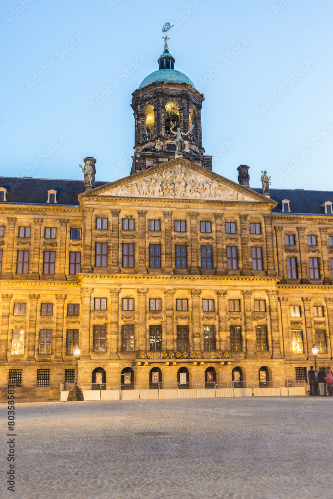 Fototapeta premium Royal Palace in Amsterdam, Netherlands