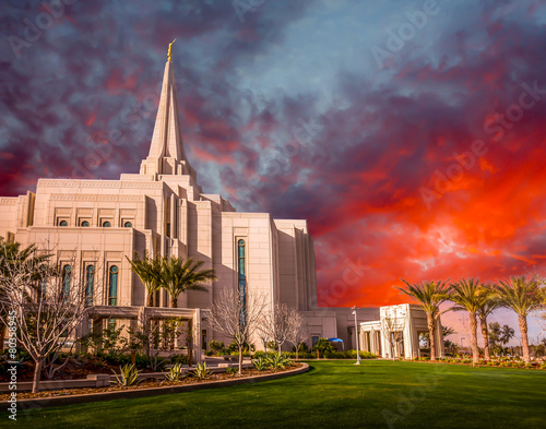 Mormon Temple in Gilbert Arizona photo