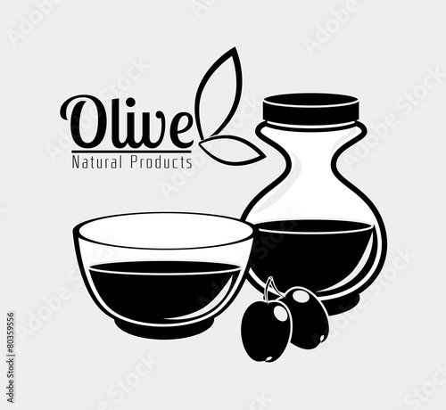 Olive oil design.